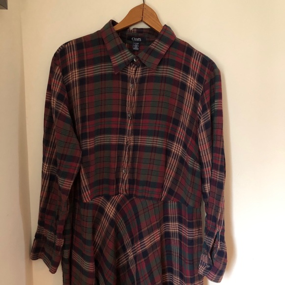 Plaid Midi Dress - Picture 3 of 8